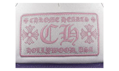 CH Hollywood Trucker Cap "Purple / White / Pink" CHRM1036