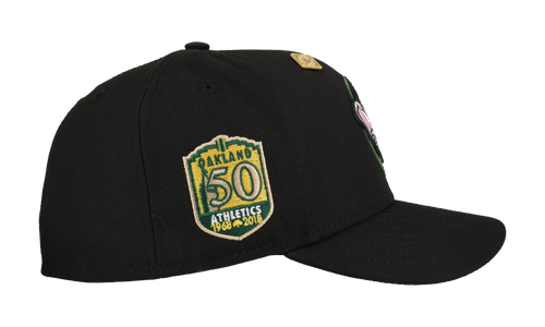 59FIFTY Oakland Athletics 50th Anniversary Fitted Hat ""Stompers" - Black" NE347