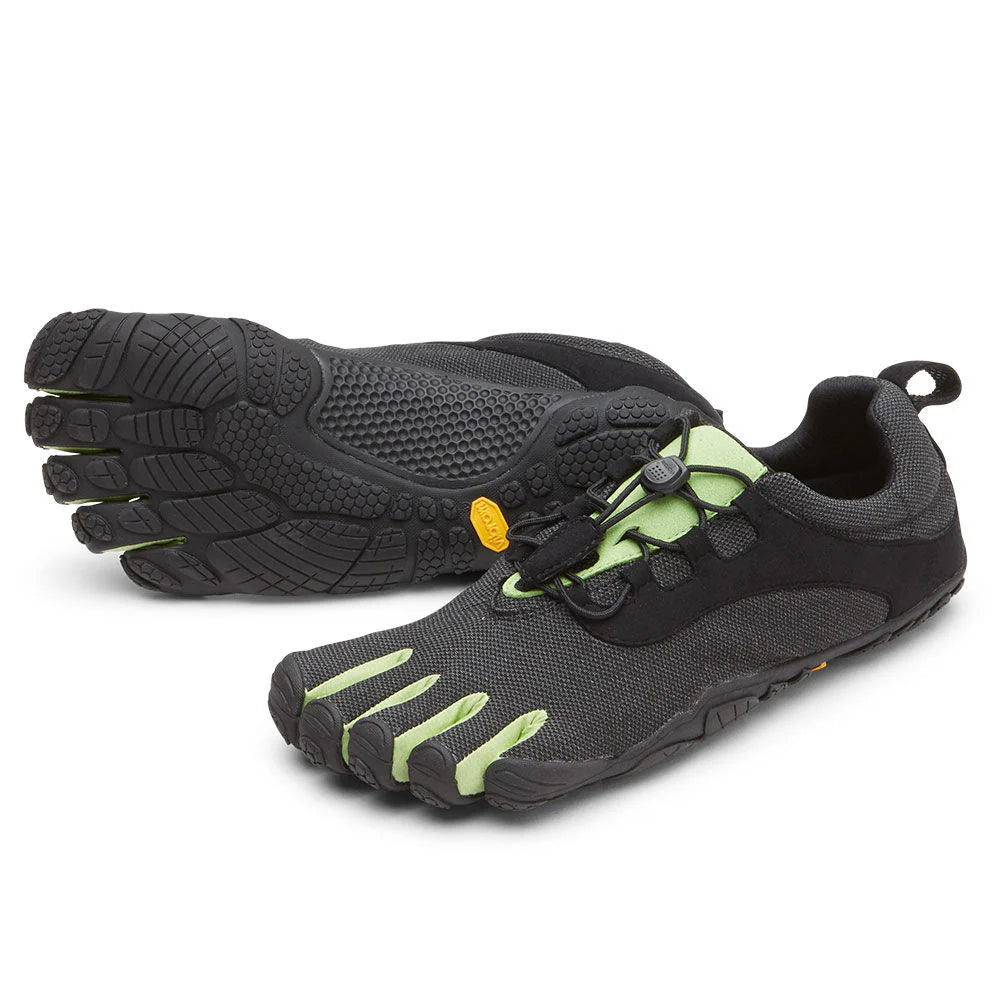 Women's V-Run Retro in Black Green Black