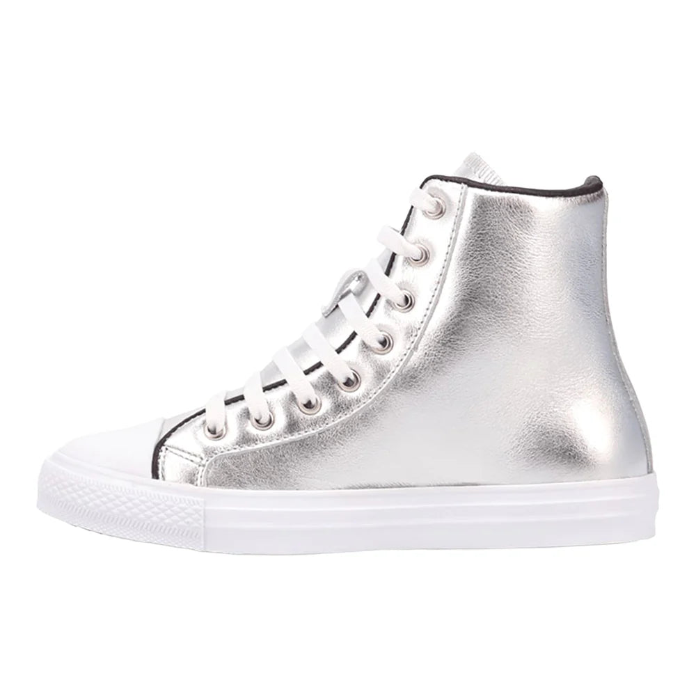 Knarly Metallic High Top Sneakers