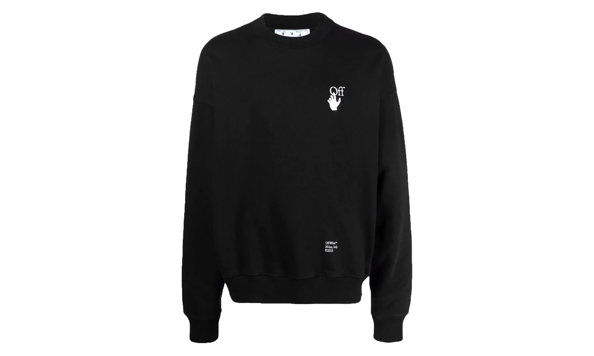 Carav Arrows Motif Sweatshirt "Black/White" OMBA054F21FLE0111001