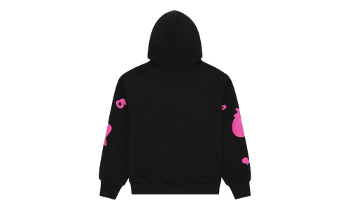 BELUGA ANGEL NUMBER HOODIE "Black/Pink" SP5der404