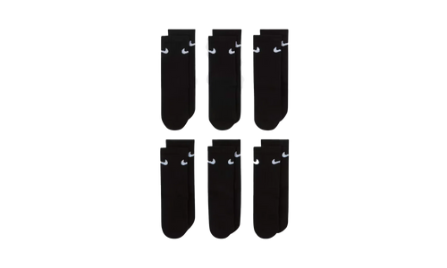 Dri-FIT Performance Basics Crew Socks (6 Pairs) GS "Black" UN0019 023