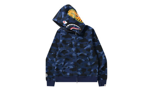 Color Camo Shark Full Zip Hoodie "Navy" 1H70 115 008 NAVY