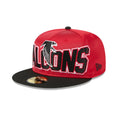 New Era 5950 Atlanta Falcons Satin Fitted - Dark Red