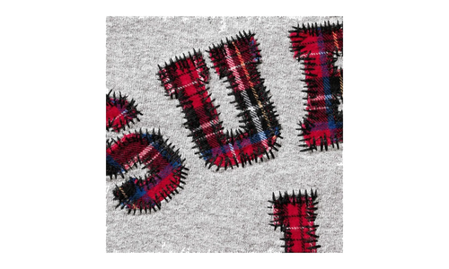 Plaid Arc Crewneck "SS26 - heather grey" SU27410