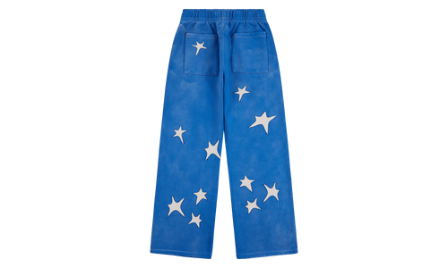 Patchwork Washed Sweatpant "Blue" KS001