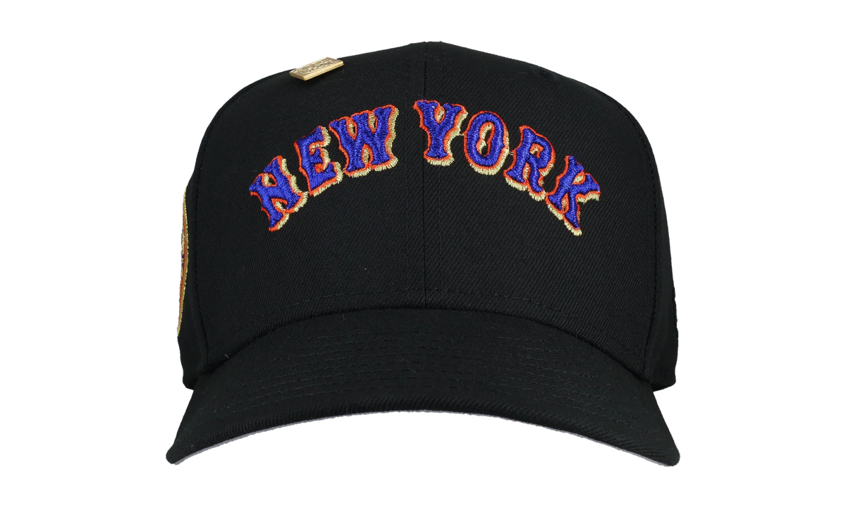 59FIFTY New York Mets 1969 World Series Fitted Hat "Script Metallic - Black" 123451300330