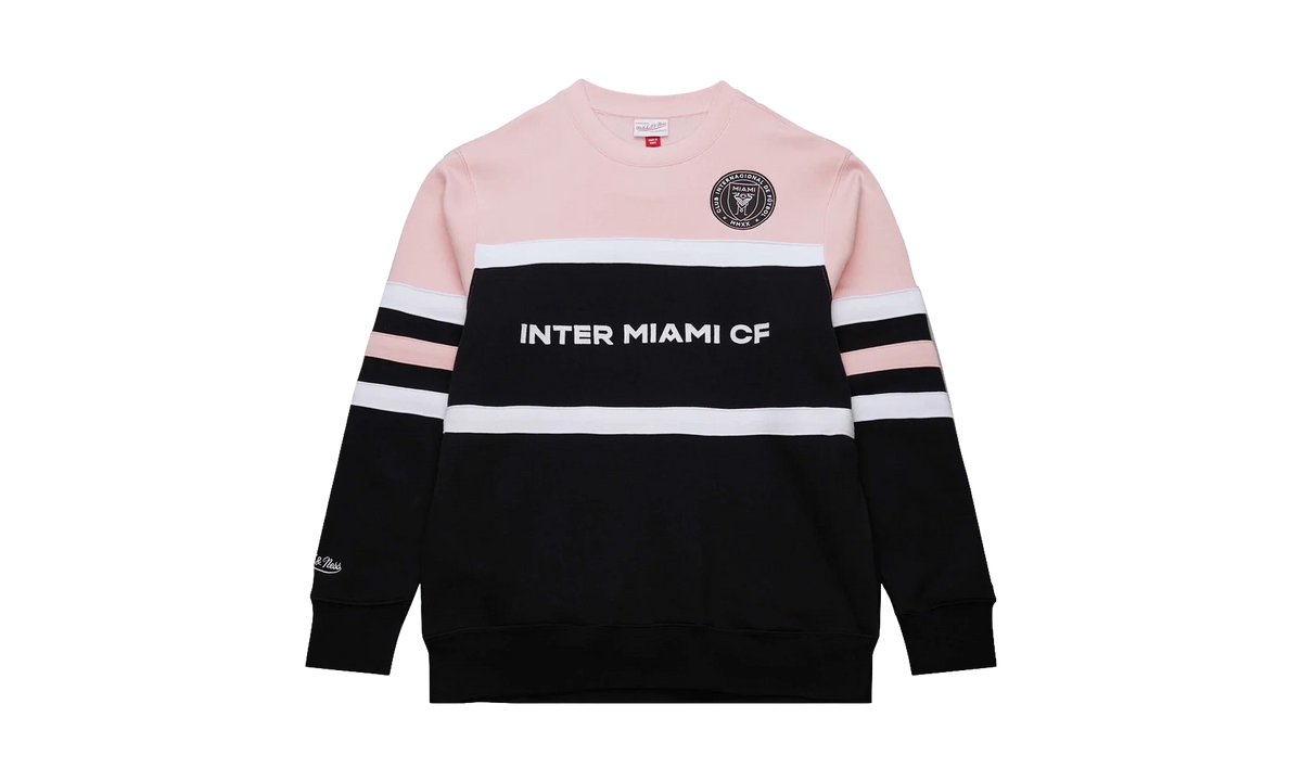 MLS Head Coach Fleece Current Logo Crewneck Shirt "Inter Miami CF - Black / Pink" FC8125 IMCBKPK