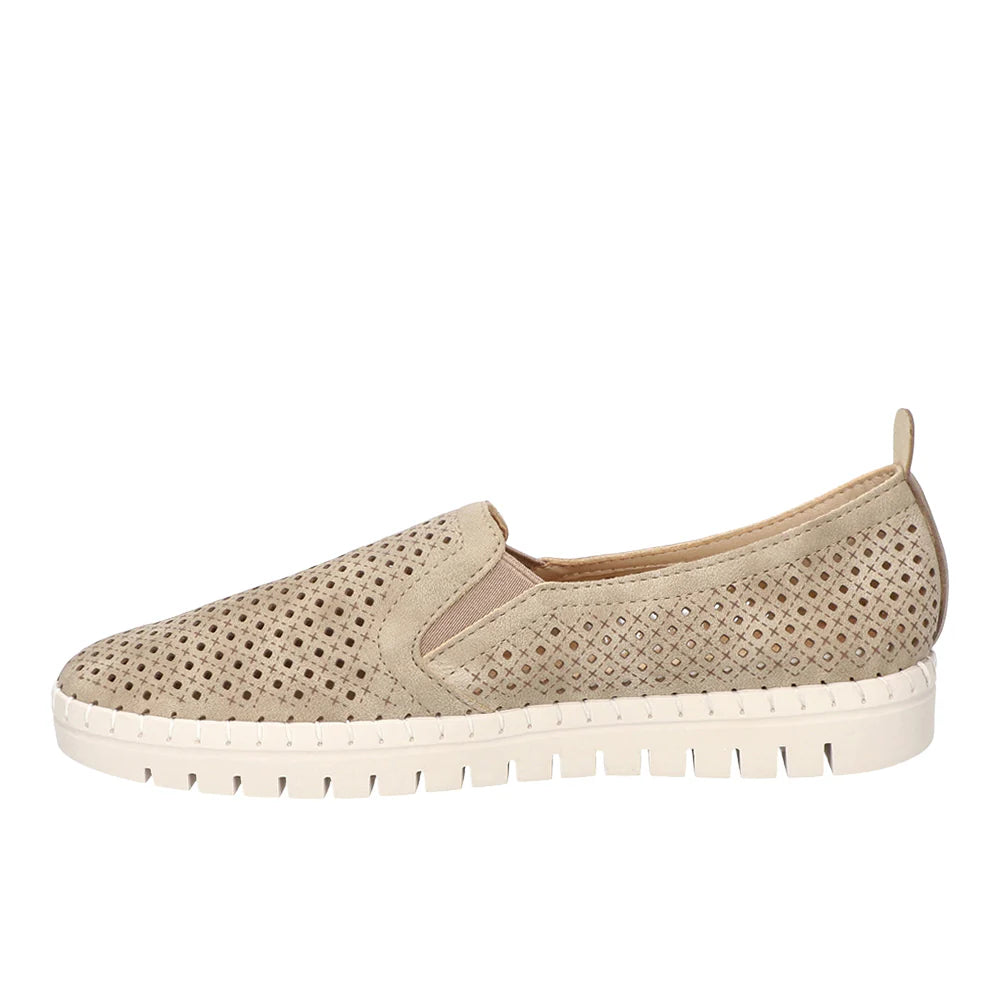 Fresh Perforated Slip On Flats