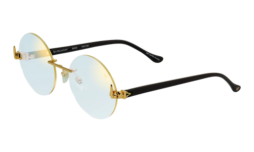 508 Rimless Drill Mount F.U. Edition 24KT "Yellow Gold / Black / Flash Gold" DMMF2 0005 16T3