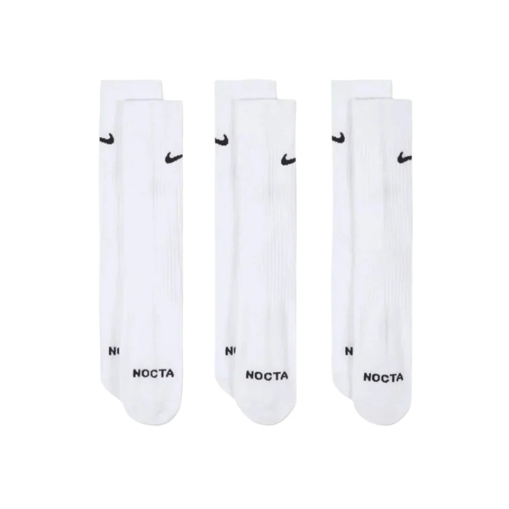 x NOCTA Crew 3 Pack Sock - White