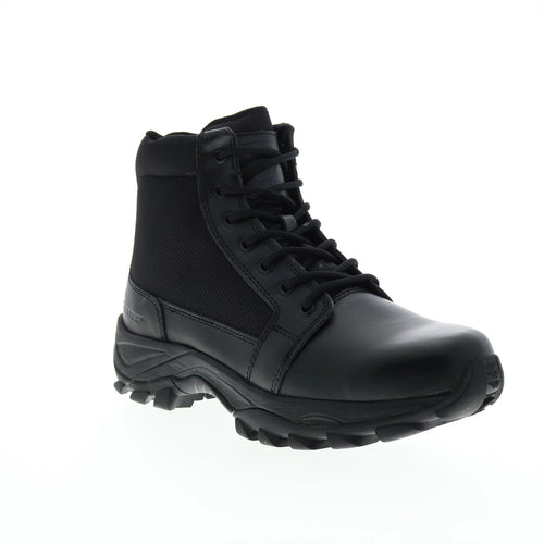 Bates Fuse Mid Side Zip E06506 Mens Black Wide Leather Tactical Boots