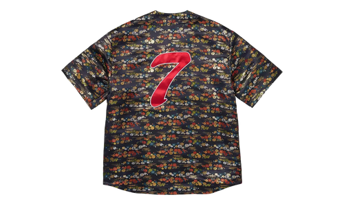 Floral Jacquard Jersey "SS26 - Navy" SU27412