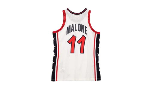 NBA Karl Malone Authentic Jersey "1996 USA Dream Team - White" AJY4CP20042 USAWHIT96KMA