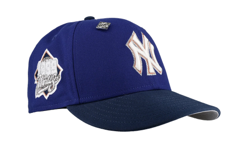 59FIFTY New York Yankees 1999 World Series Fitted Hat "Blue / Navy / Glow" NE249