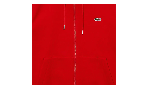 Fleece Zip-Up Hoodie "Red / Beige / Navy" SH6885 51 1FU