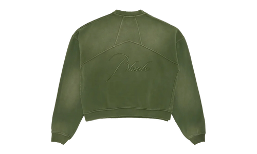 Embroidered Crewneck "Sundry Olive" FW23SW01150854