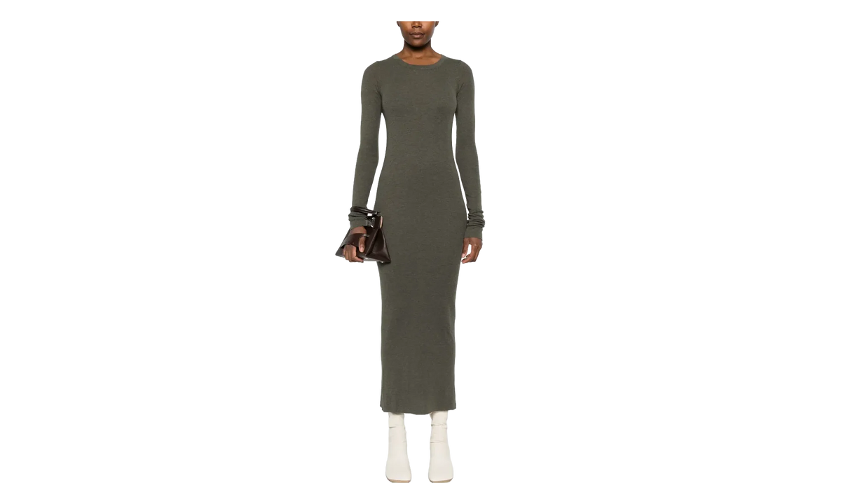Abito Rib Long-Sleeve Dress WMNS "Bosco" RP02E4546 RJR 25