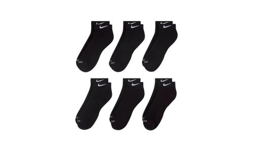 Everyday Plus Cushioned Training Low Socks (6 Pairs) "Black" SX7042 010