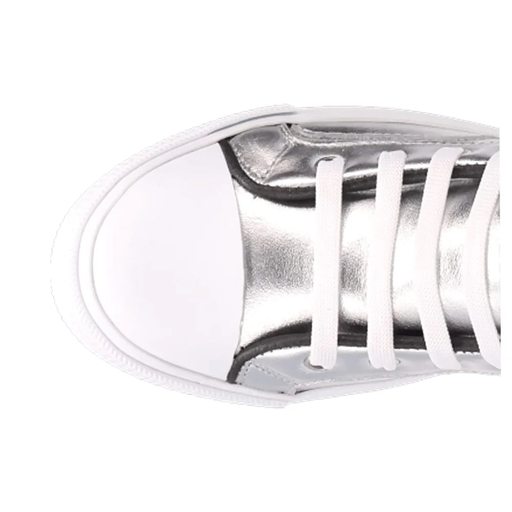 Knarly Metallic High Top Sneakers