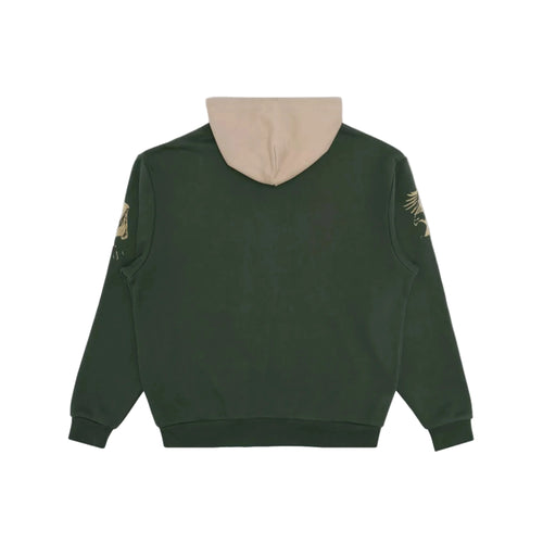 Students Sequence Fleece Zip Hoodie - Military Green