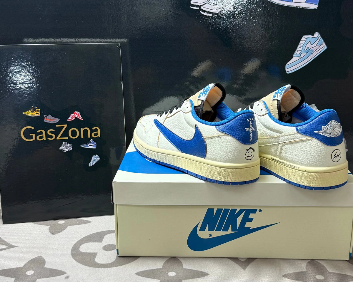 1 Retro Low OG SP Fragment x Travis Scott Sail Military Blue
