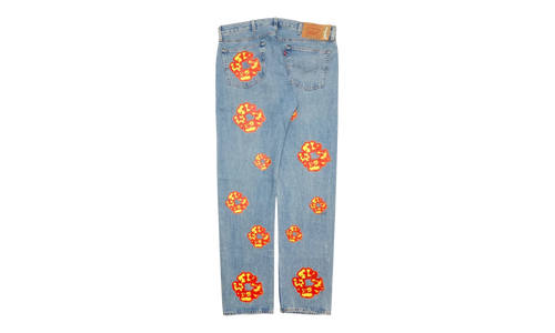 Offset Levi's 501 Cotton Wreath Jeans "Light Wash / Indigo / Multicolor" DT304