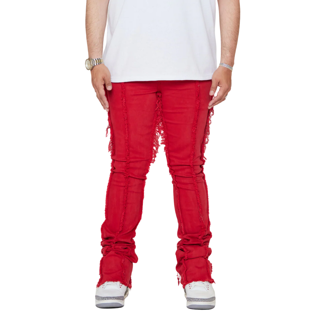 Valabasas "V-ESNTL" Super Stacked Denim - Red