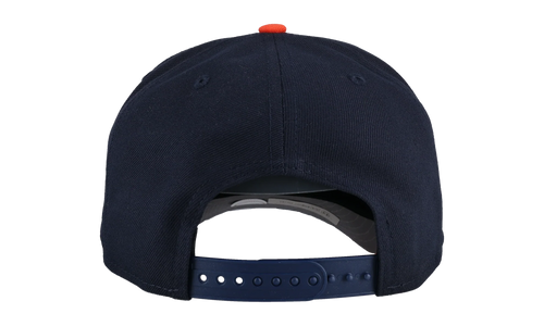 9FIFTY Houston Astros Cartoon A Frame Snapback Hat "Navy / Orange" NE133