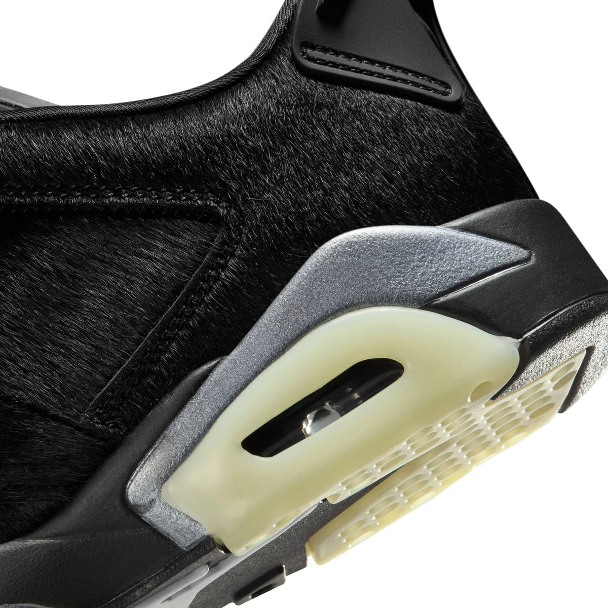 Women's  6 Retro Low - "Black Pony Hair"