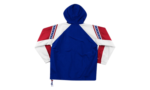NBA Half-Zip Anorak Jacket "Philadelphia 76ers - Royal" HFZPDA19008 P76ROYA