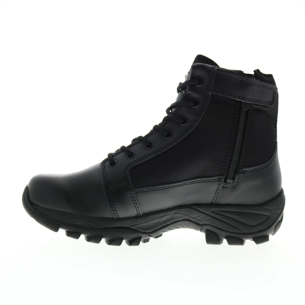 Bates Fuse Mid Side Zip E06506 Mens Black Wide Leather Tactical Boots