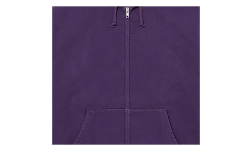Cut Out Zip Up Hoodie "Dark Purple" SU27263