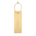 Purple Metal Hang Tag - Gold