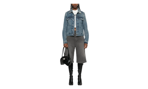 Giacca Denim Trucker Jacket WMNS "Washed Indigo" DS01E3701 DWB 06