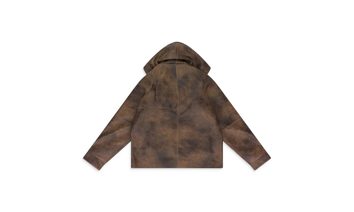 CLASSIC LEATHER JACKET "Green / Brown" WDWMOTW 0031