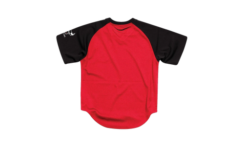 NBA Final Seconds Mesh V-Neck Shirt "Chicago Bulls - Red" BA87OQ CBU R FL3