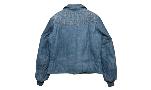 Monogram Padded Denim Jacket "Indigo" 1AATPO