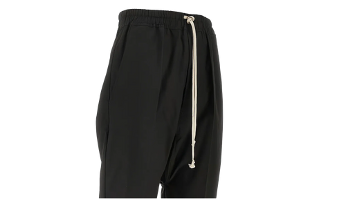 Drawstring Cropped Pants "Black" RU01F2381 P 09