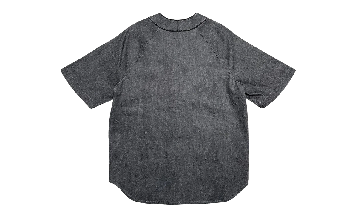 Embossed Monogram Baseball Jersey "Black Denim" LVEMBJDB