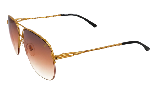 Collins Half Rim 24KT "Yellow Gold / Brown Triple Gradient" MPCL2 0002 54T5