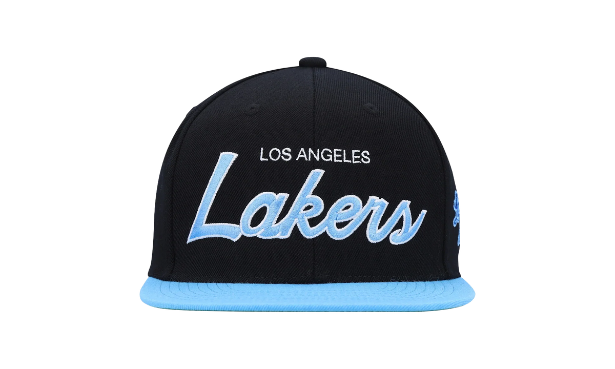 NBA Hardwood Classics Script 2.0 Snapback Cap "Los Angeles Lakers - Black" HHSS3282 LALYYPPPBLCK