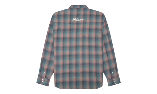 Sender Western LS Woven Button Up "Pink" P26SP029-PNK