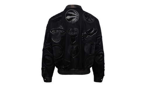Vegan Leather Jacket "VNFL Collage" NFL 201 BLK