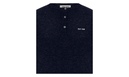 Cashmere 3-Button Crewneck Sweater WMNS "Blue" MML02M S OOO 13S1 F0008