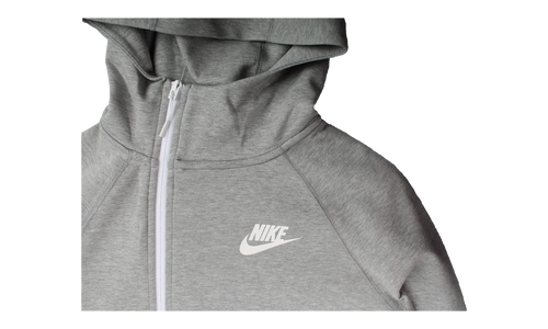 Sportswear Tech Fleece Full-Zip Cape Hoodie WMNS "Grey White" 930757 063