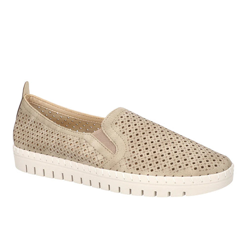 Fresh Perforated Slip On Flats