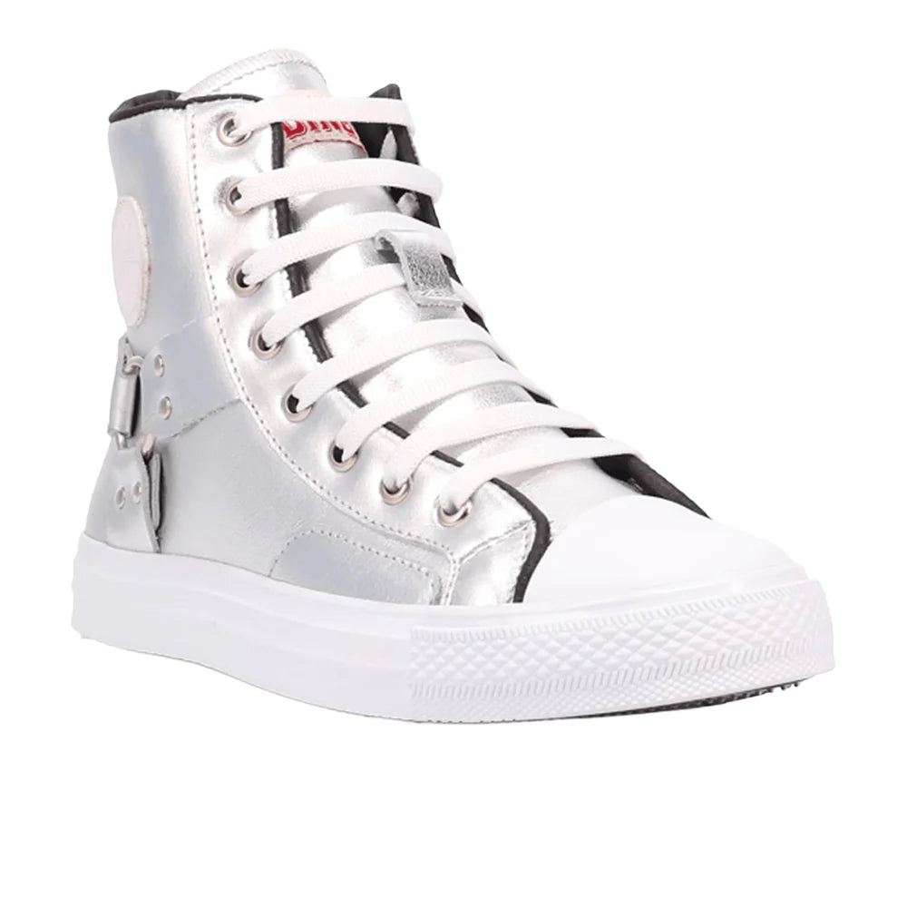 Knarly Metallic High Top Sneakers