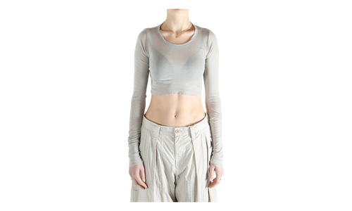 Long Sleeve Crop T-Shirt WMNS "Pearl" RP01F6220 MR 08